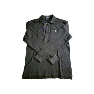 NWT POLO RALPH LAUREN ICONIC 2 BUTTON PLACKET PONY L/S MENS SHIRT Black XL SLIM